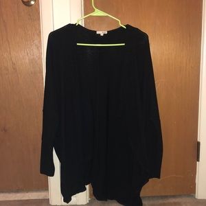 super soft black caridigan